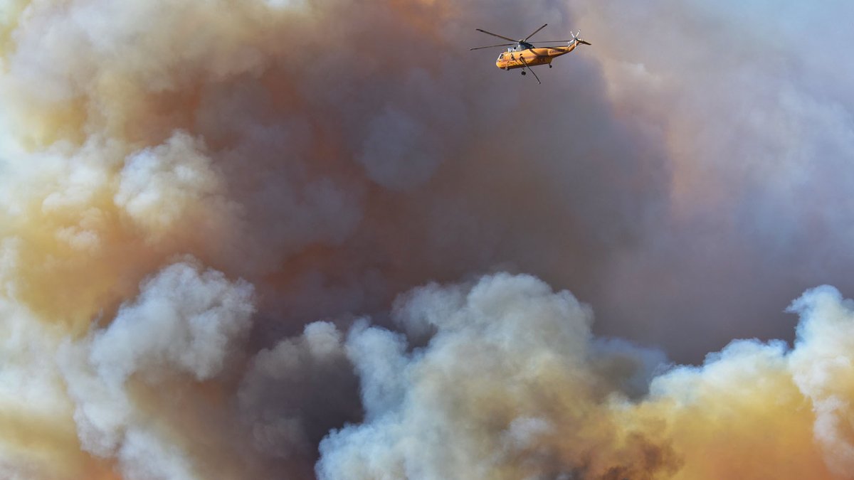 Waldbrand in Gaviota, Kalifornien im Oktober 2021