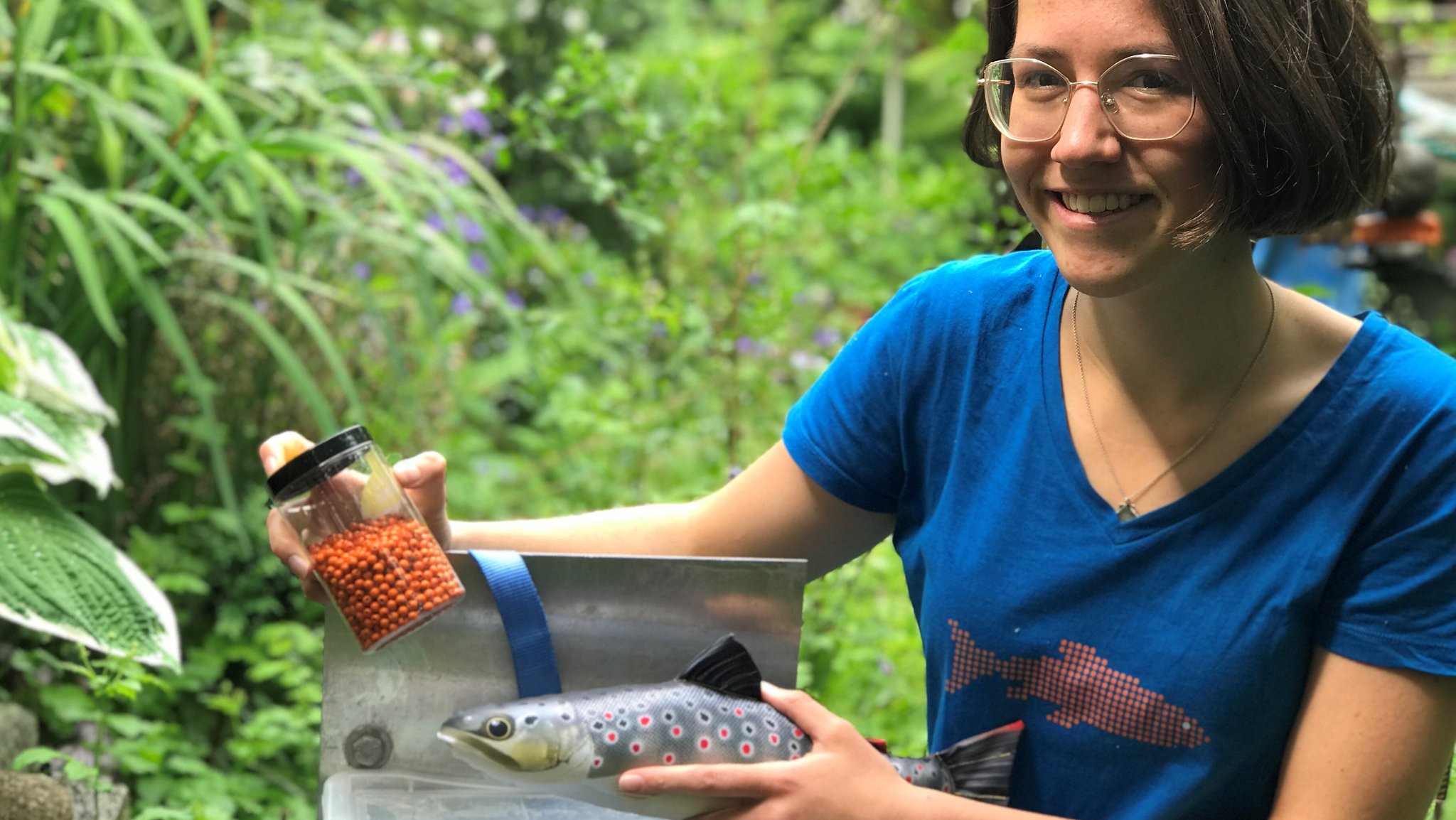 Leonie Prillwitz forscht zu Mikroplastik im Wasser