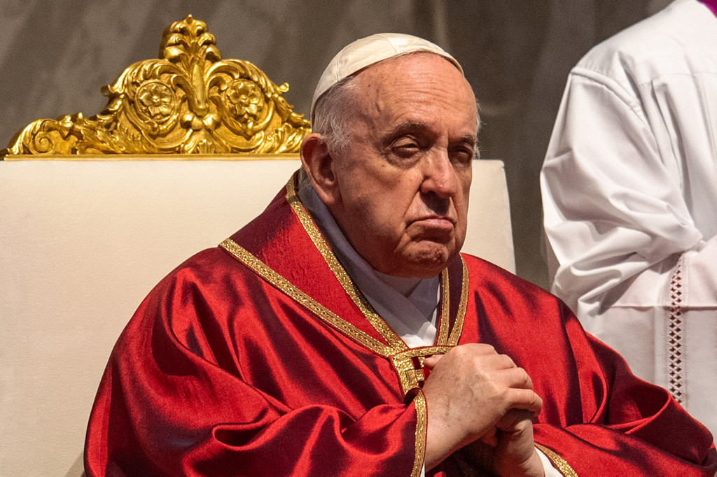 Papst Franziskus am Karfreitag 2022 in Rom.