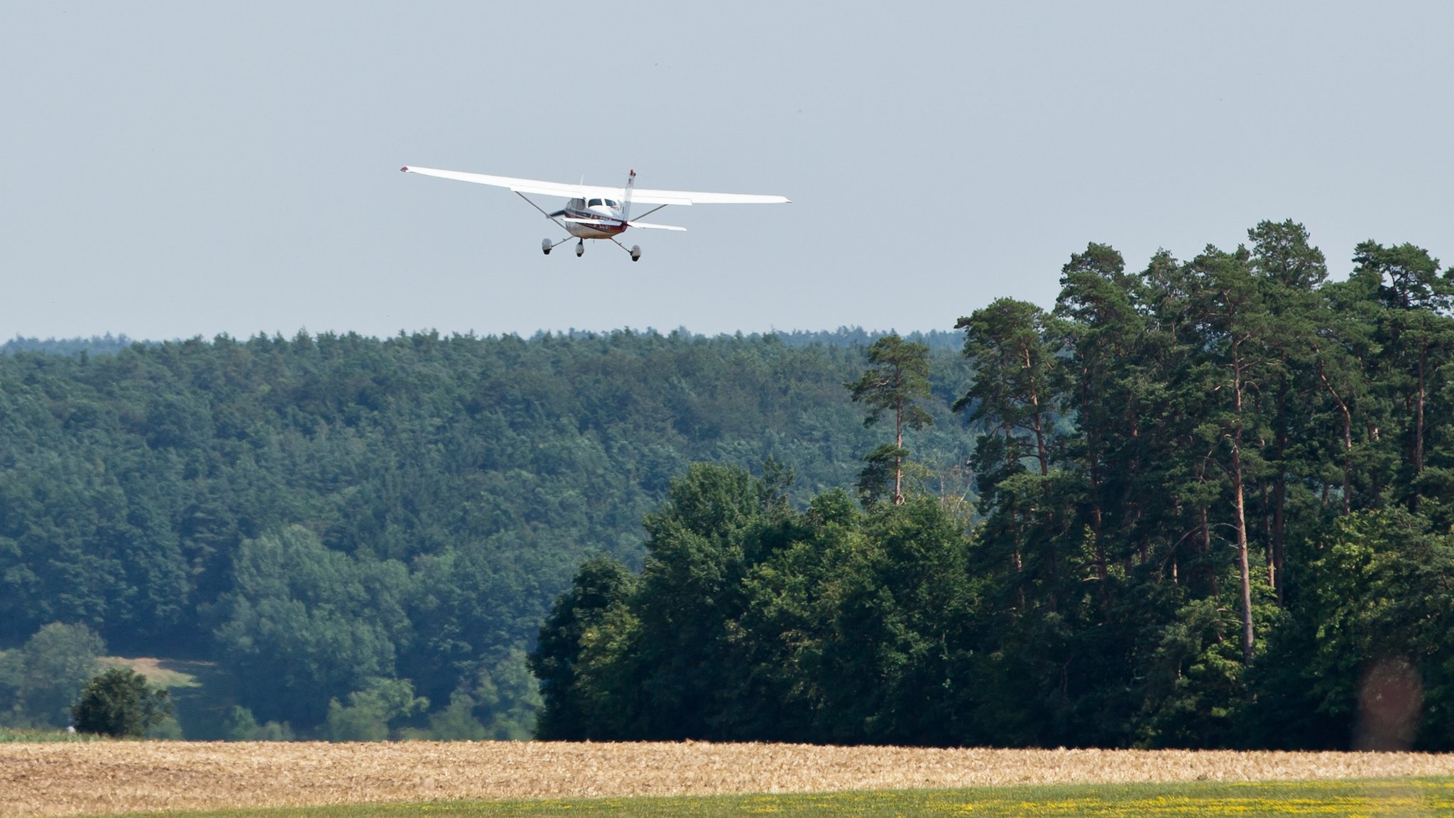 Archivbild: Beobachtungsflug über Bayern 