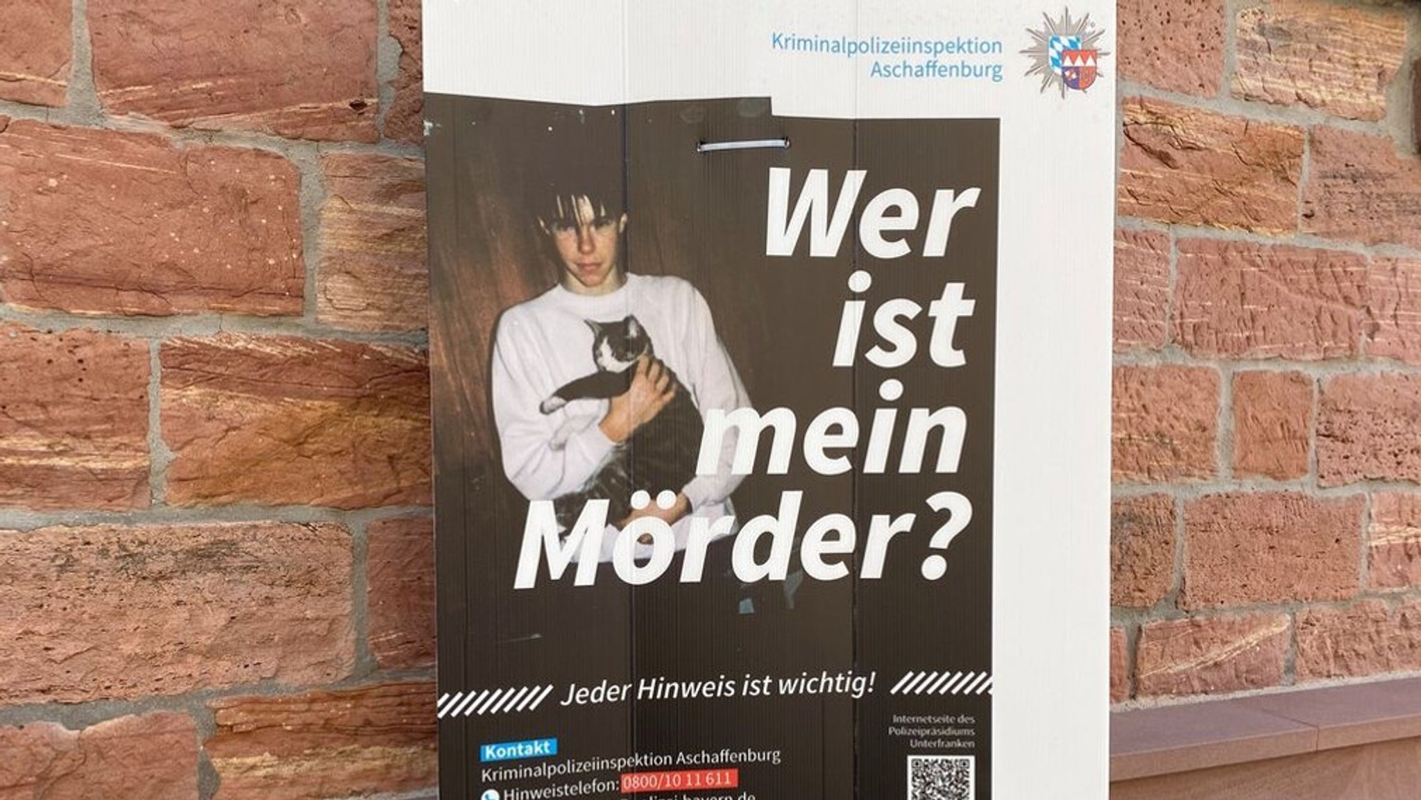 Ein Fahndungsplakat der Polizei im "Cold Case" Klaus Berninger | Bild: BR/Barbara Ecke Ein Fahndungsplakat der Polizei im "Cold Case" Klaus Berninger