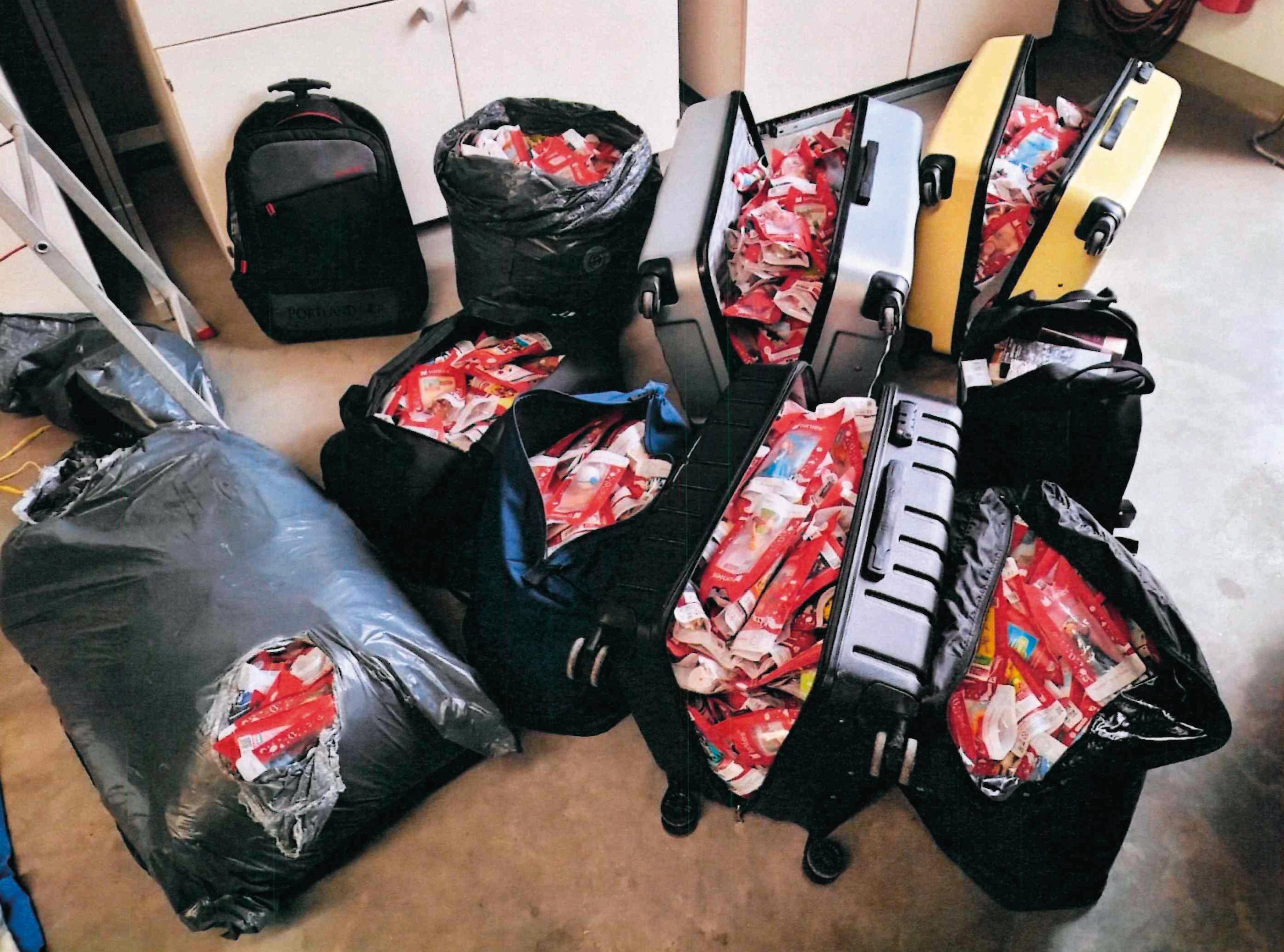 Sichergestelltes Diebesgut der Bande