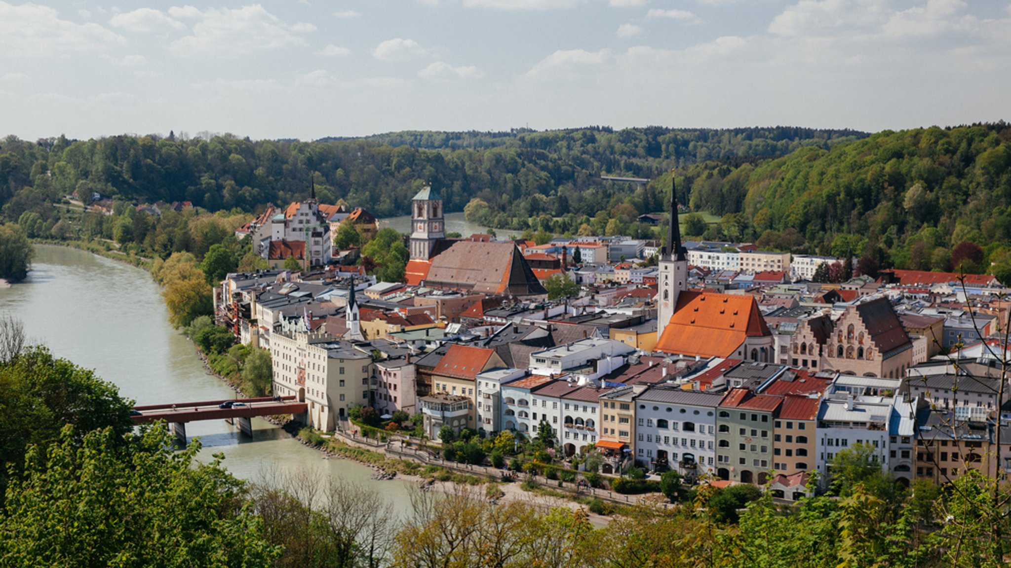 Die Dächer der Wasserburger Altstadt