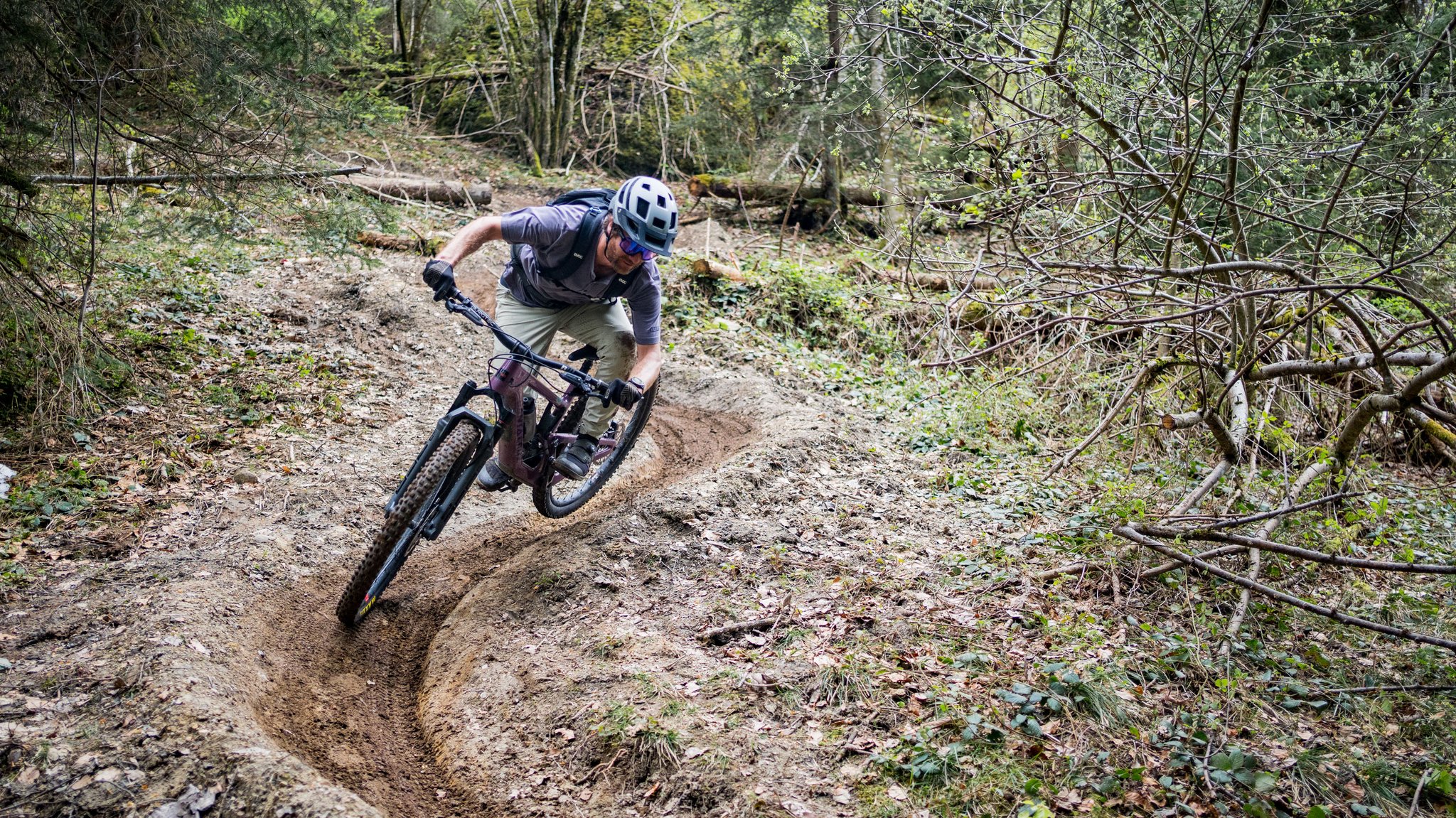 Testfahrt von Max Schumann auf dem "Neuland-Trail"