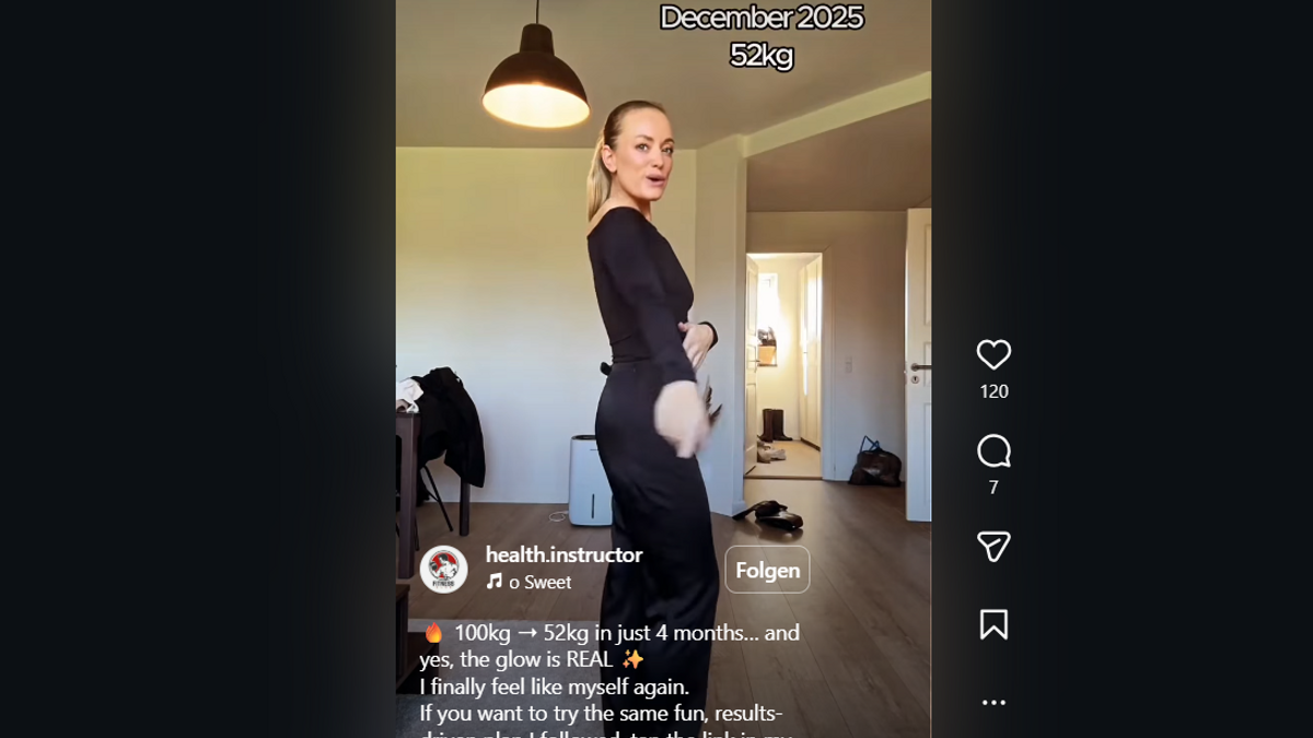 Screenshot: KI-gefälschtes Instagram-Reel.