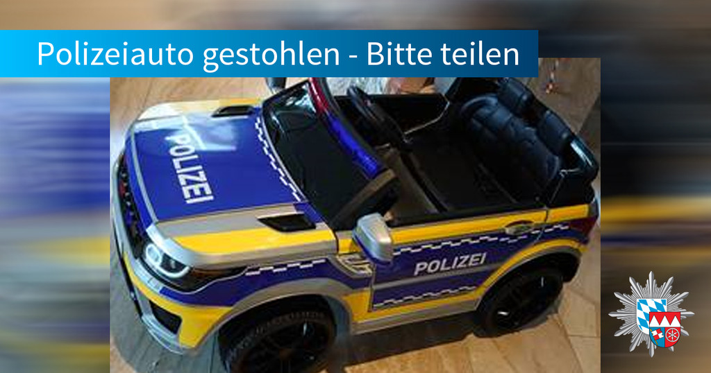 Gestohlenes und wieder aufgetauchtes Polizeiauto aus Nüdlingen