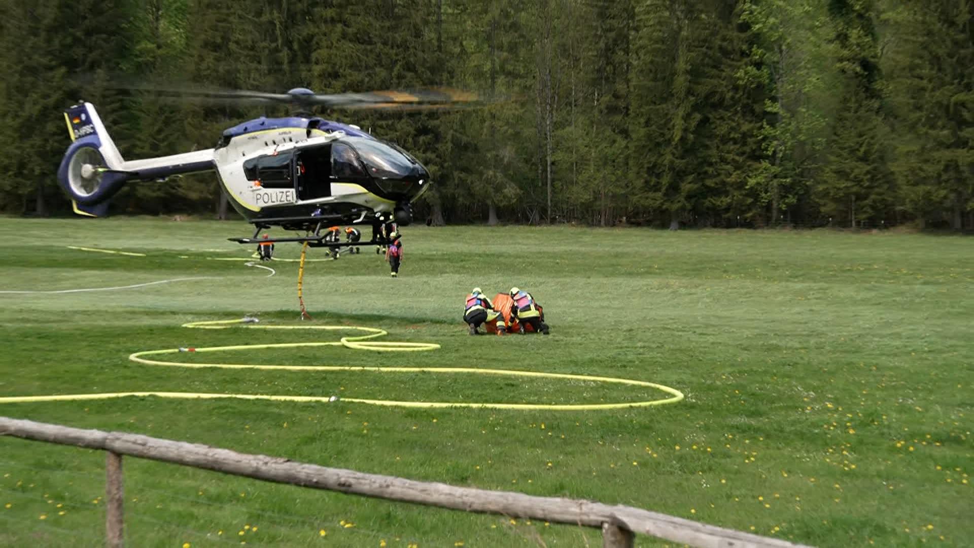 Waldbrand bei Ruhpolding