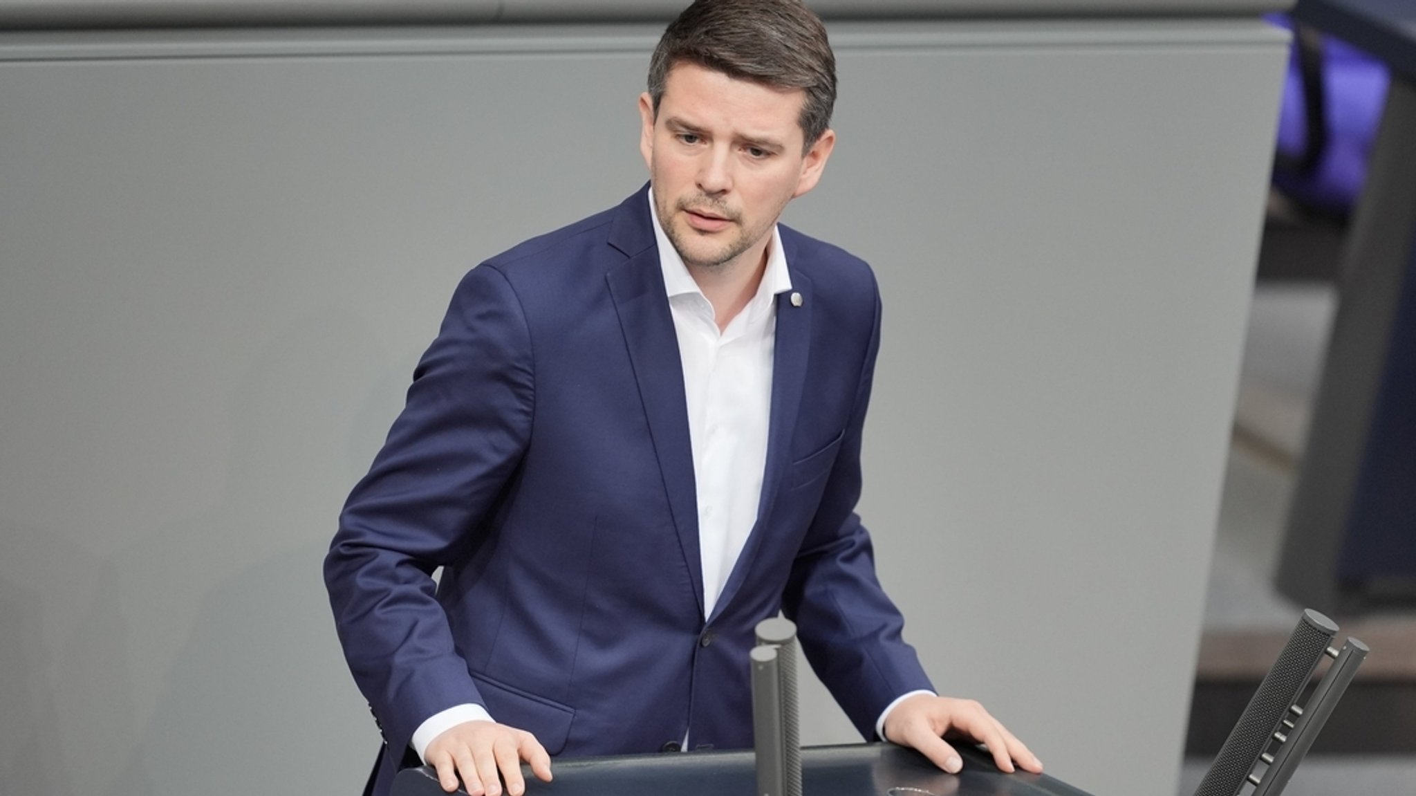 Der FDP-Politiker Marcus Faber spricht am 22.2.2024 im Bundestag.