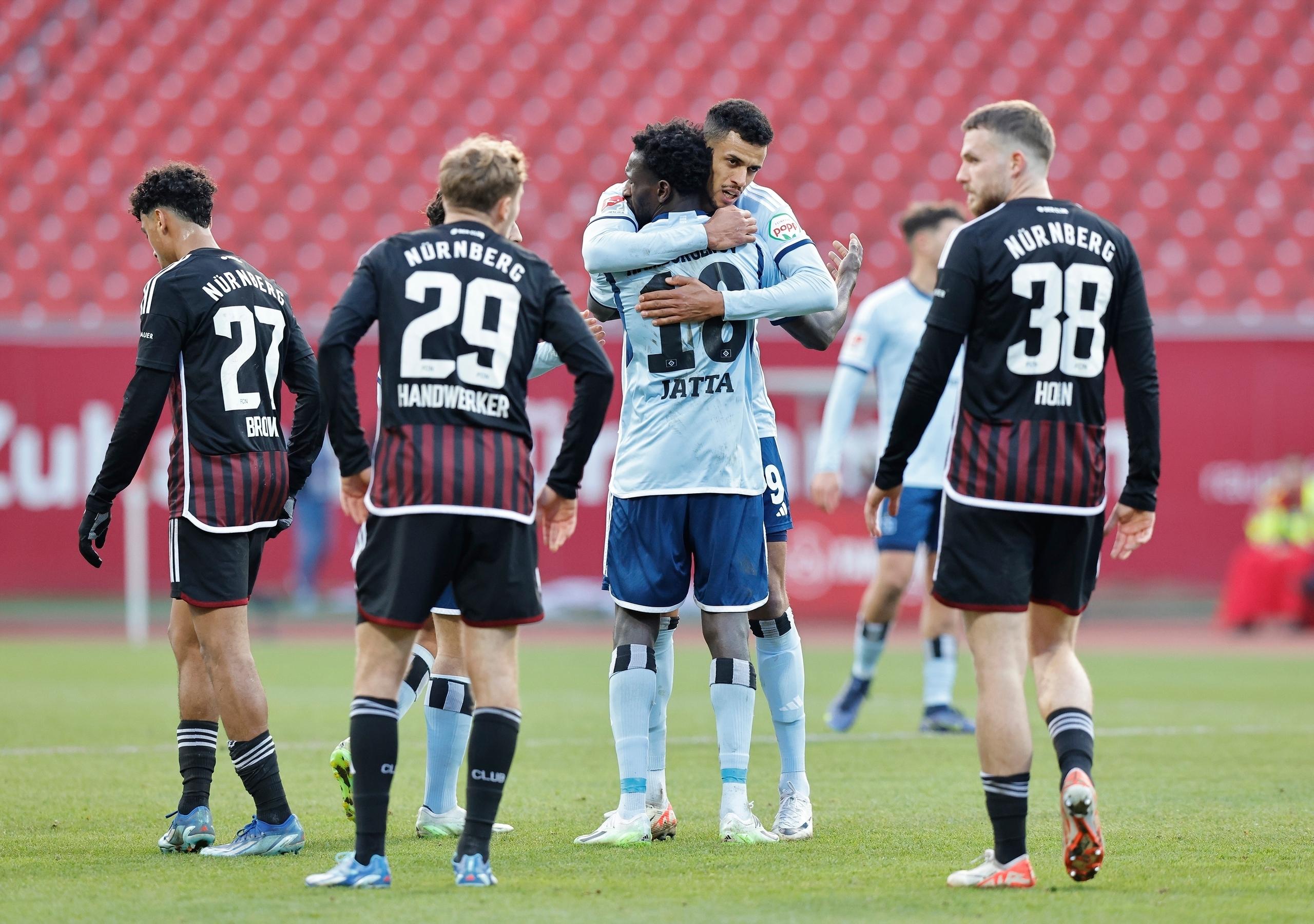 Spielszene 1. FC Nürnberg - Hamburger SV