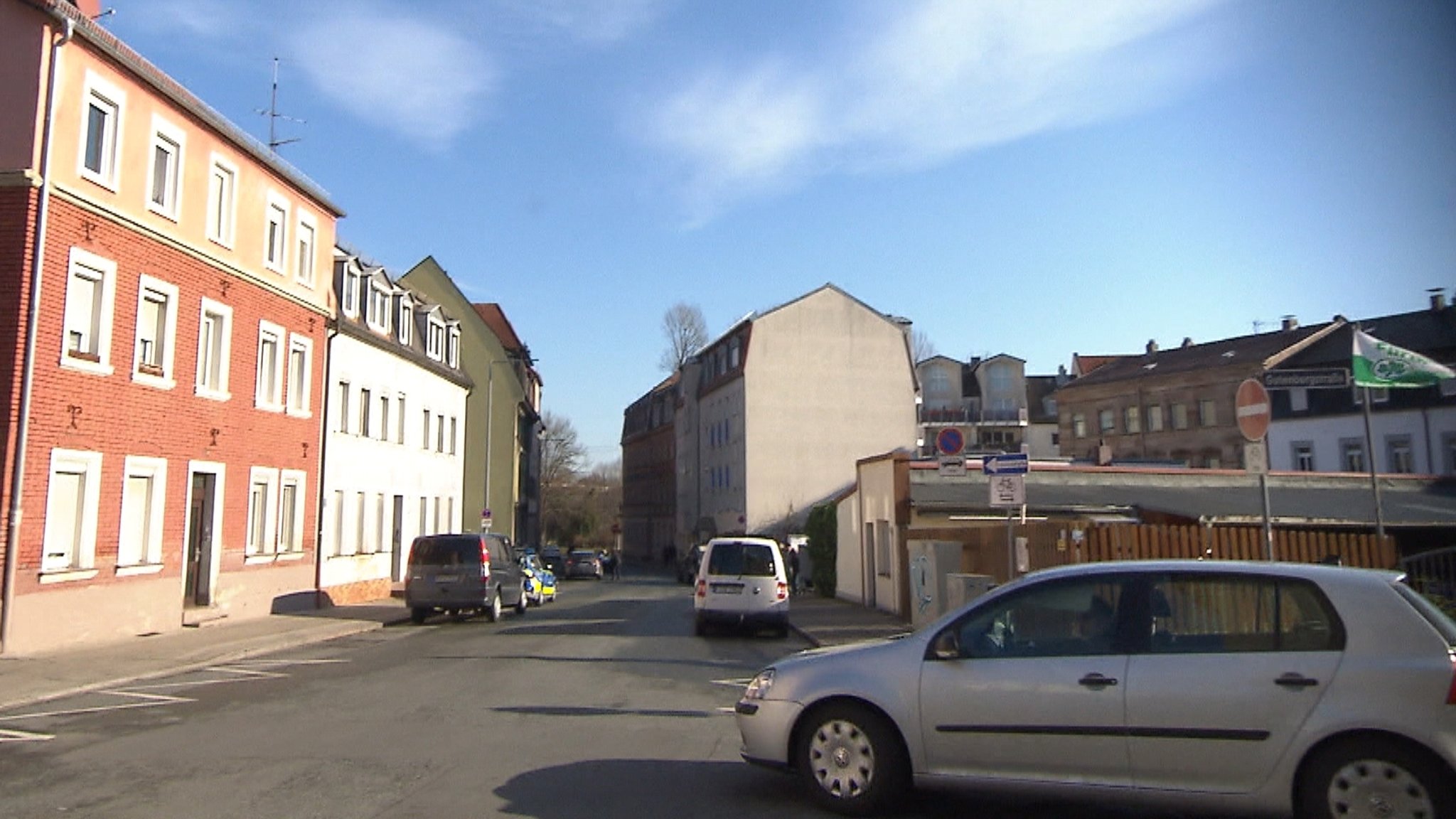 Die Hardstraße zwei Tage nach dem Unfall.