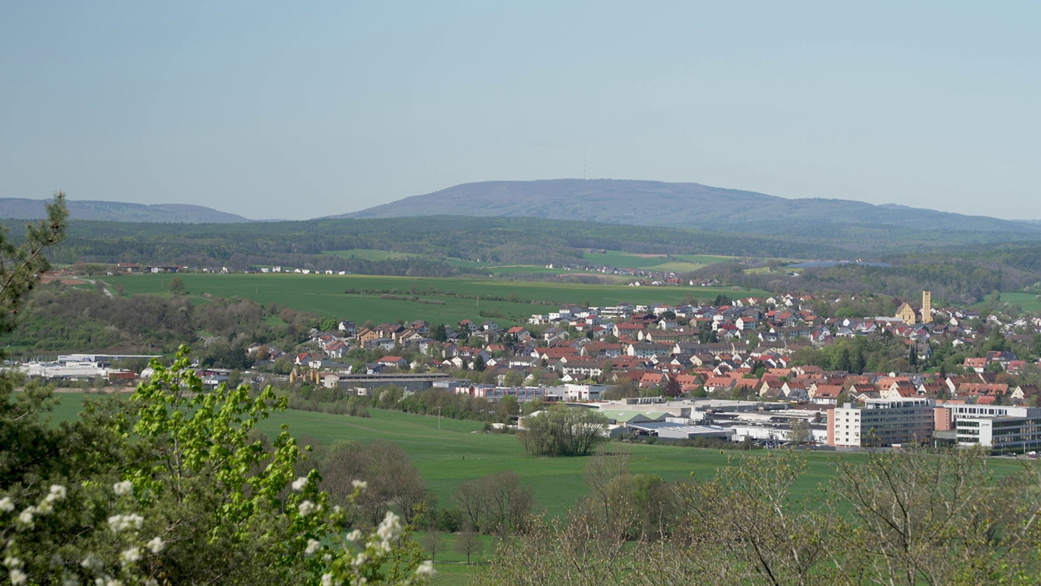Blick auf Bad Neustadt an der Saale