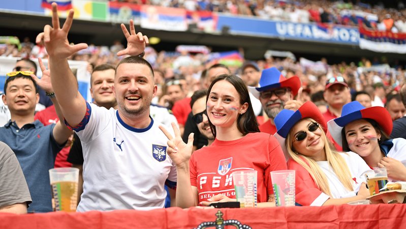 Serbische Fans