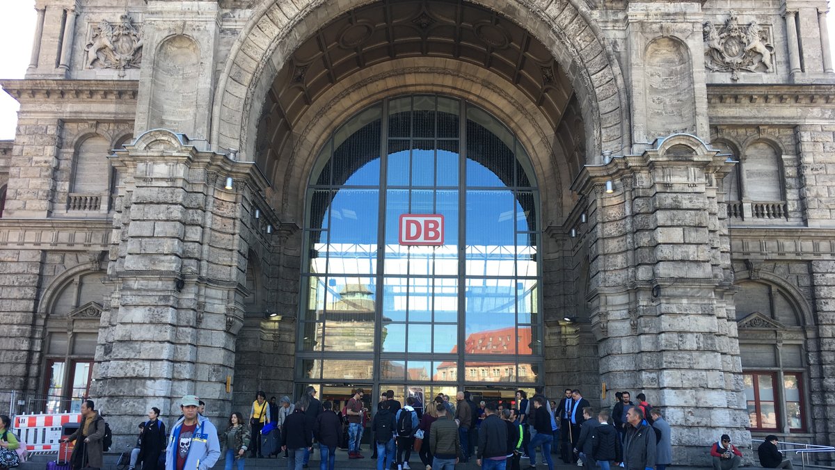 Eingang zum Nürnberger Hauptbahnhof.