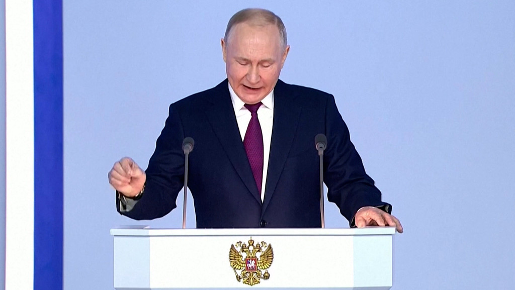 Drei Tage, bevor sich der russische Angriff auf die Ukraine jährt, hat Russlands Präsident Putin eine Rede zur Lage der Nation gehalten. 