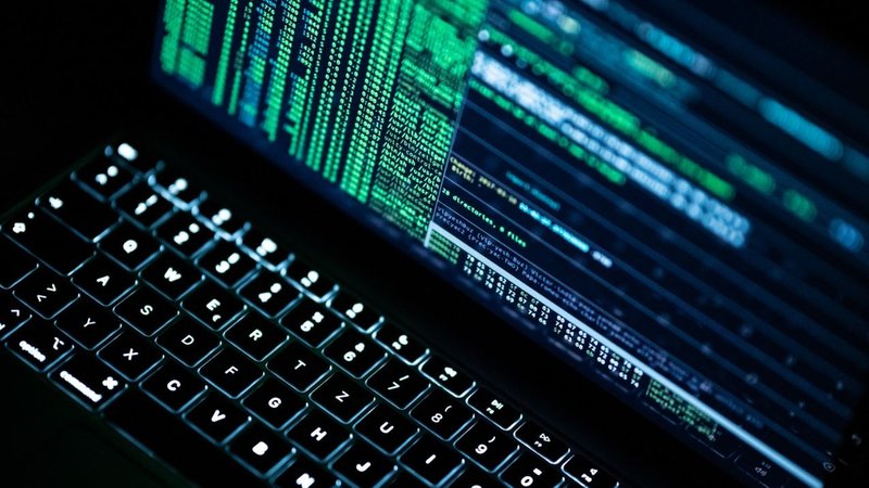 Eine Hackersoftware ist auf einem Laptop geöffnet (Symbolbild)