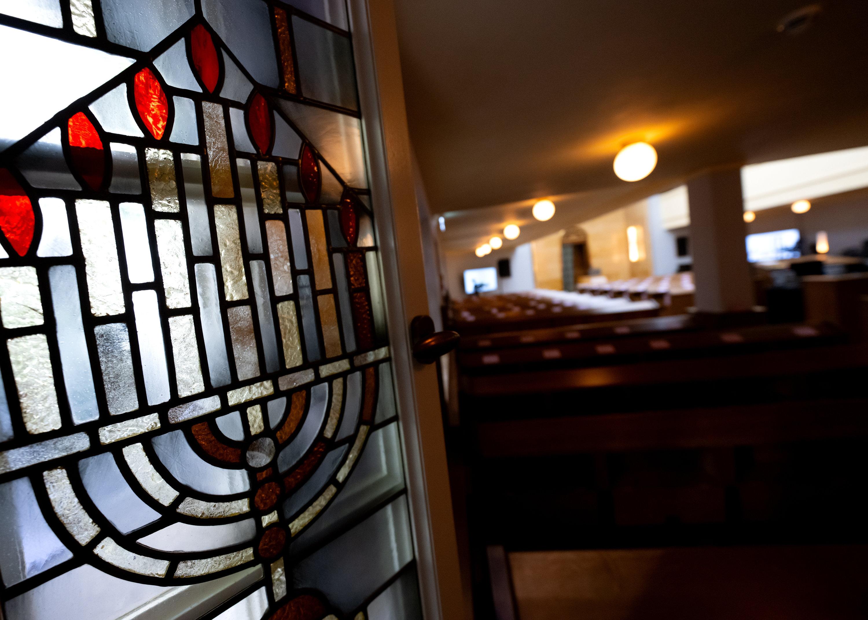 15.09.2025, Bayern, München: Blick in die restaurierte Synagoge an der Münchner Reichenbachstraße. Nach jahrelanger Restaurierung wird die Synagoge in der Münchner Reichenbachstraße wieder eröffnet. Foto: Sven Hoppe/dpa +++ dpa-Bildfunk +++