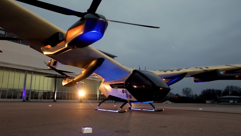 Der CityAirbus NextGen auf dem Werksgelände in Donauwörth | Bild: Airbus Helicopters Der CityAirbus NextGen auf dem Werksgelände in Donauwörth