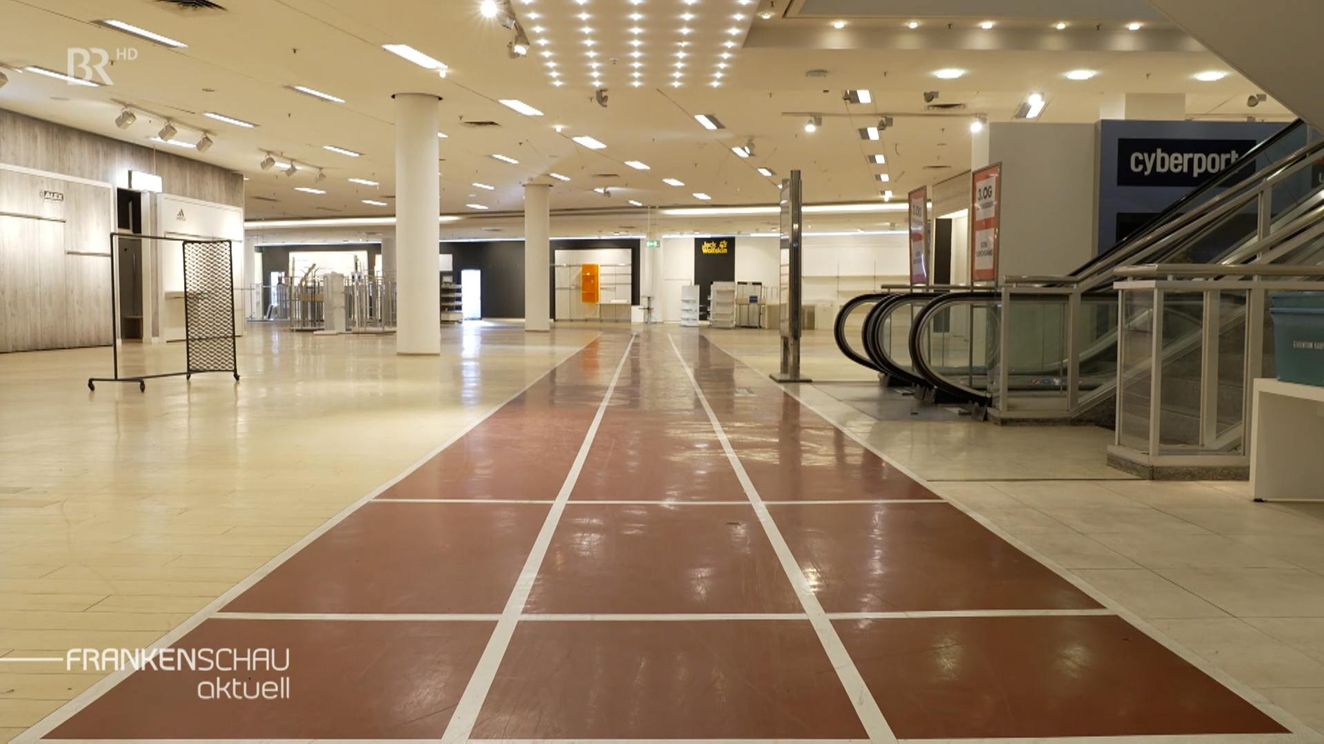 Der leere Kaufhof in Nürnberg.