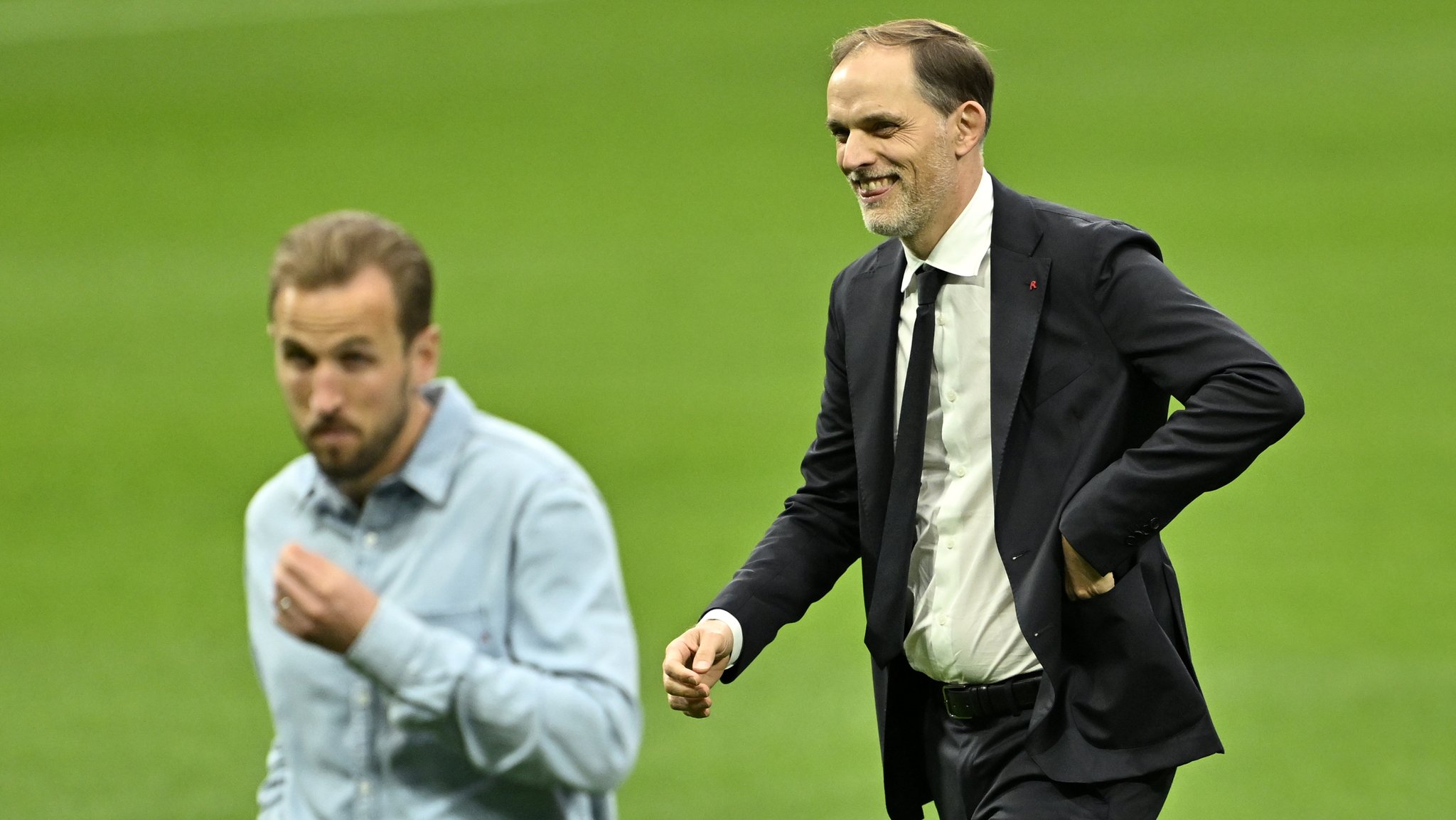 Thomas Tuchel (r.) und Harry Kane