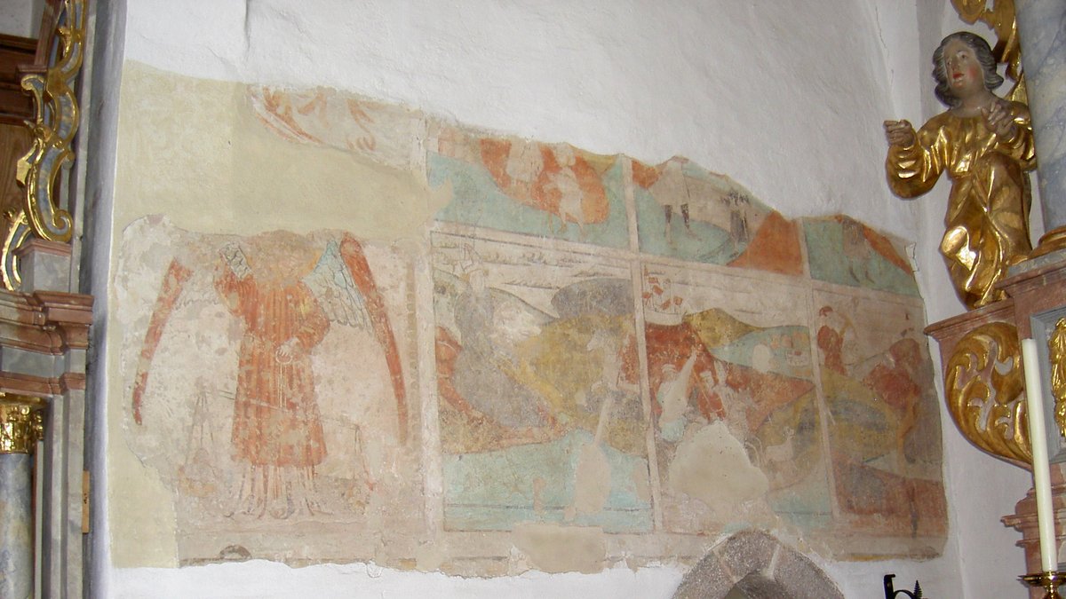 Spätgotische Wandmalereien - zu sehen in Altenstadt bei Vohenstrauß