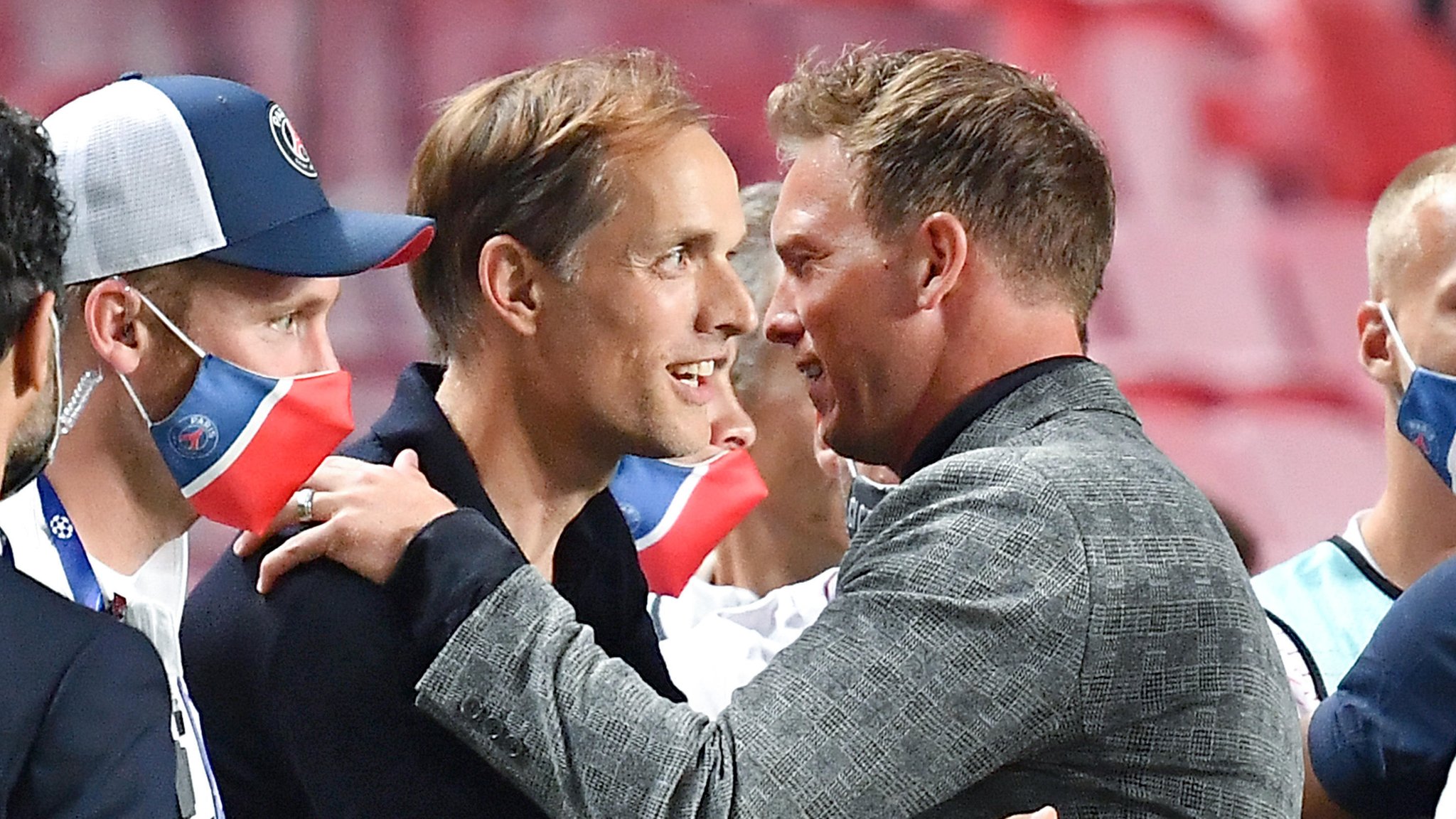 Thomas Tuchel (l.) und Julian Nagelsmann