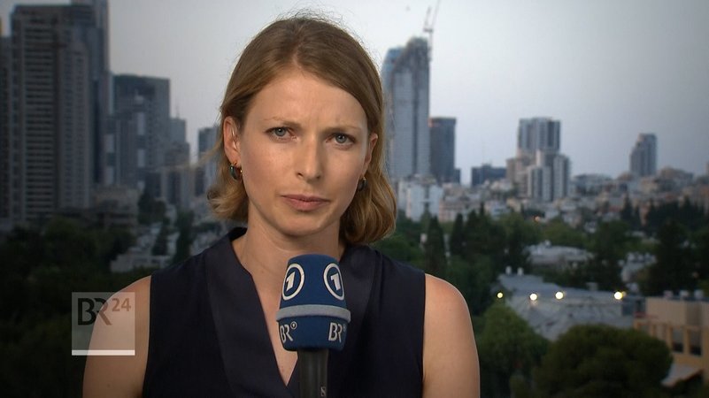 Nadja Armbrust in Tel Aviv. | Bild: Bayerischer Rundfunk 2024 Nadja Armbrust in Tel Aviv.