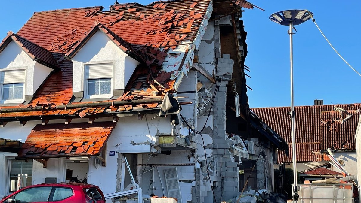 Das zerstörte Haus in Rohrbach