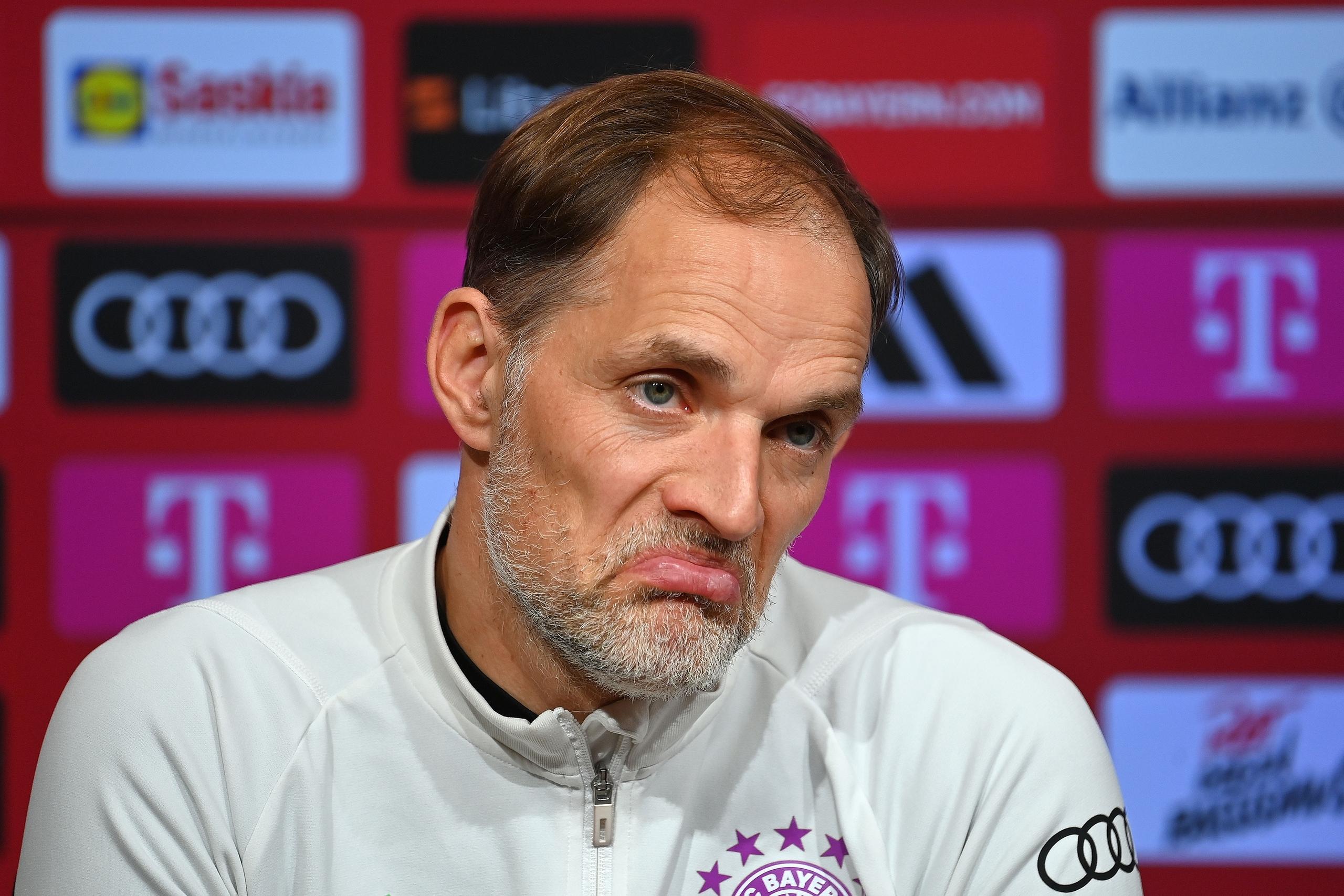 Thomas Tuchel auf der Pressekonferenz