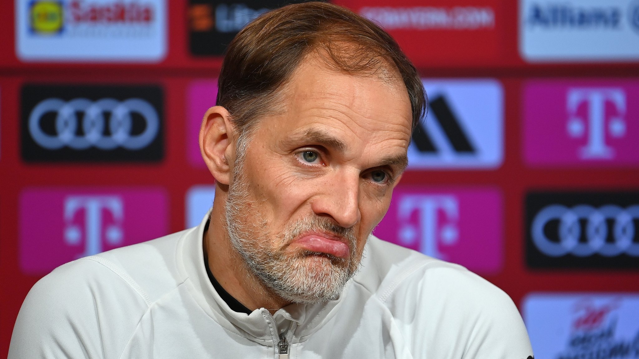 Thomas Tuchel auf der Pressekonferenz