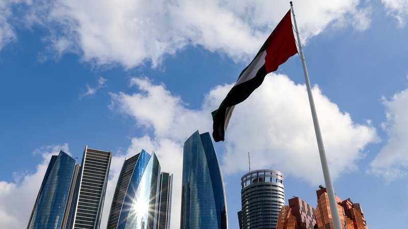 Etihad Towers in Abu Dhabi | Bild: picture alliance / TASS | Yegor Aleyev Etihad Towers in Abu Dhabi