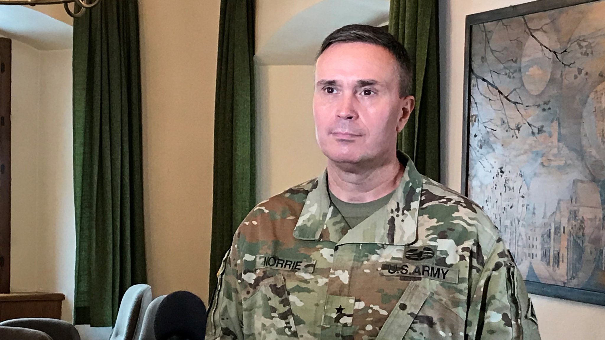 US-General sagt Habe die Ehre und Goodbye aus Grafenwöhr