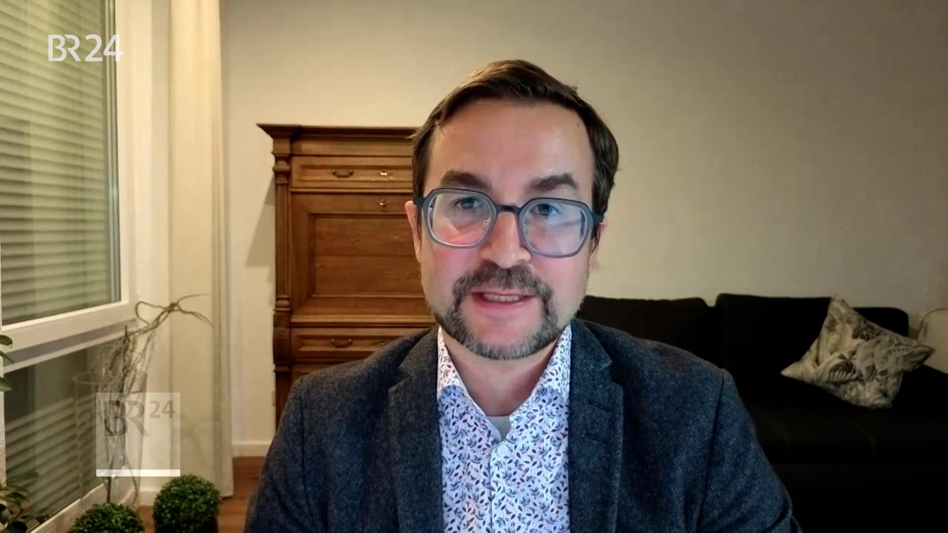  Prof. Simon Wolfgang Fuchs von der Hebrew University of Jerusalem im BR-Gespräch. 