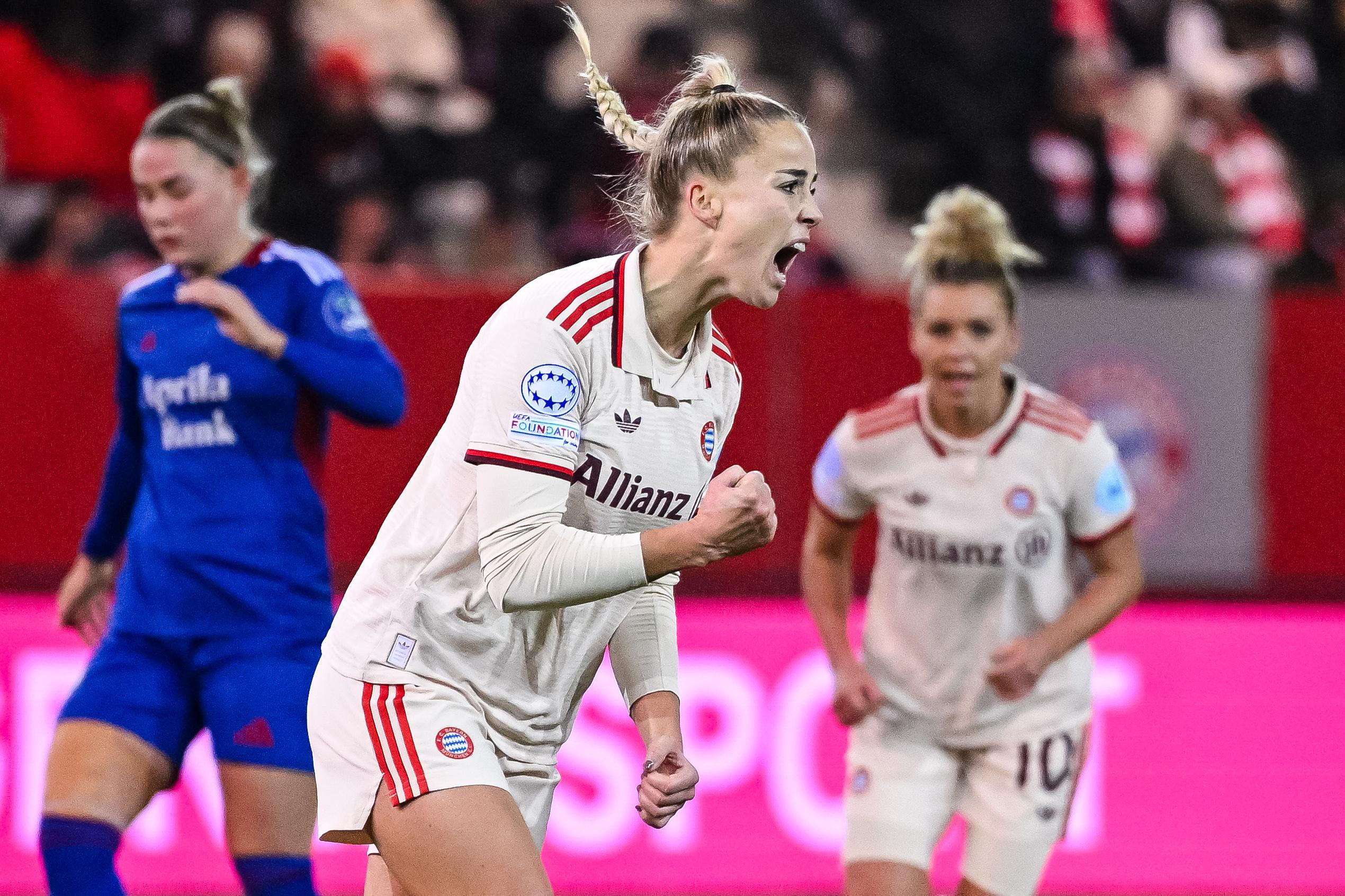 Giulia Gwinn bejubelt ihren Treffer zum 2:0.