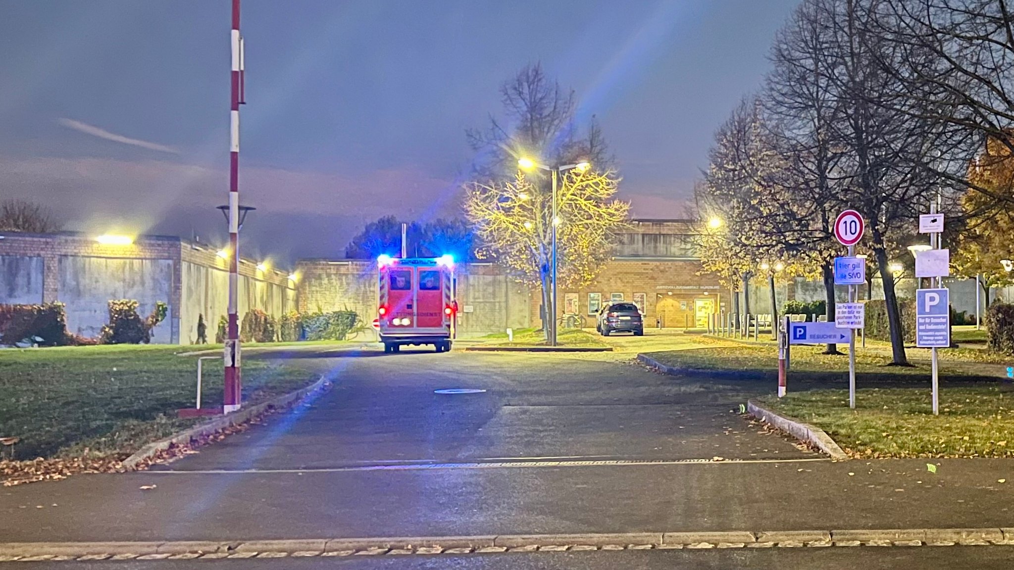 Feuer in Würzburger Gefängnis – Häftling schwer verletzt