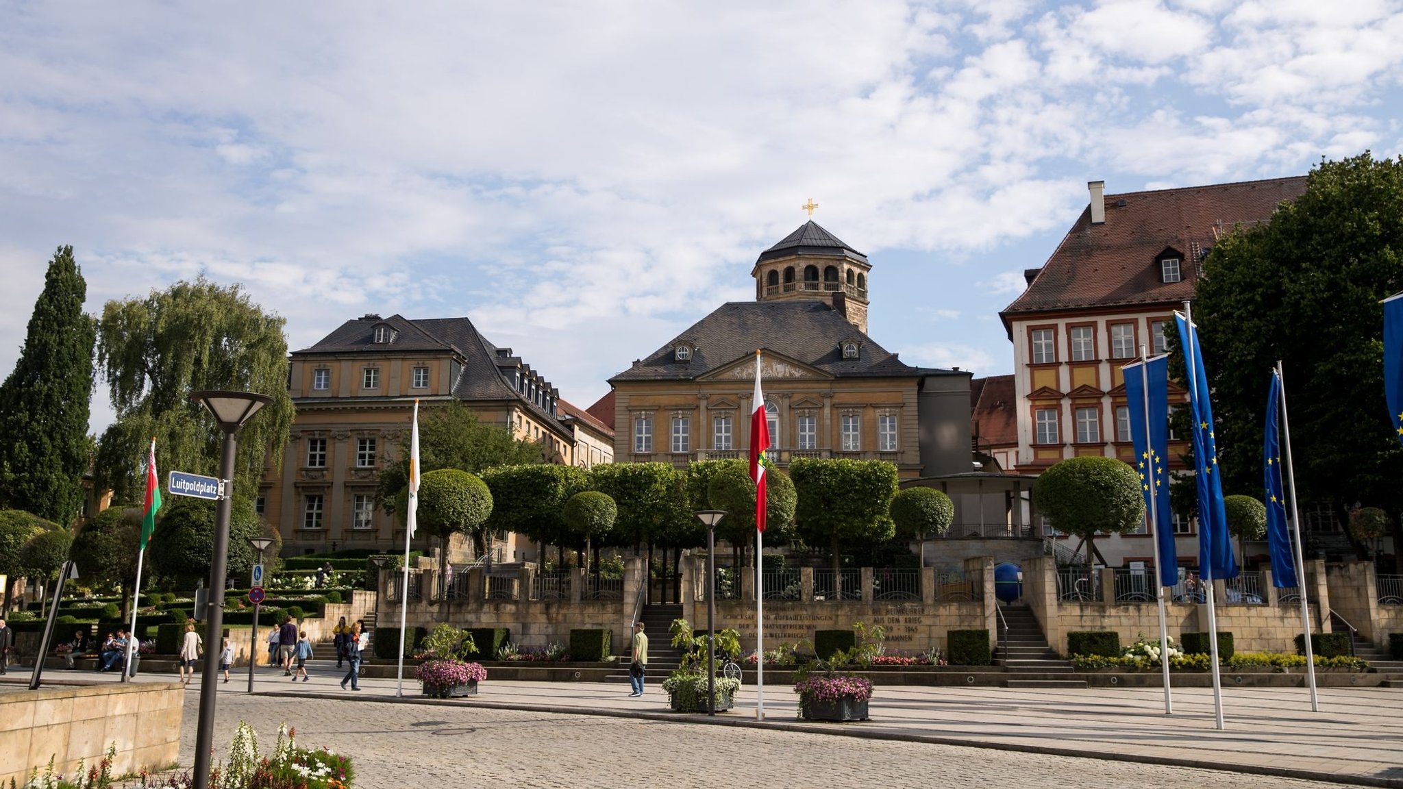 Blick auf den La Spezia-Platz in Bayreuth 