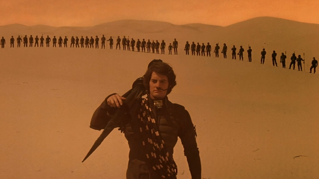 Kyle McLachlan als Paul Atreides, der die Galaxis befreien soll in "Dune - Der Wüstenplanet" von 1984 (Filmszene).