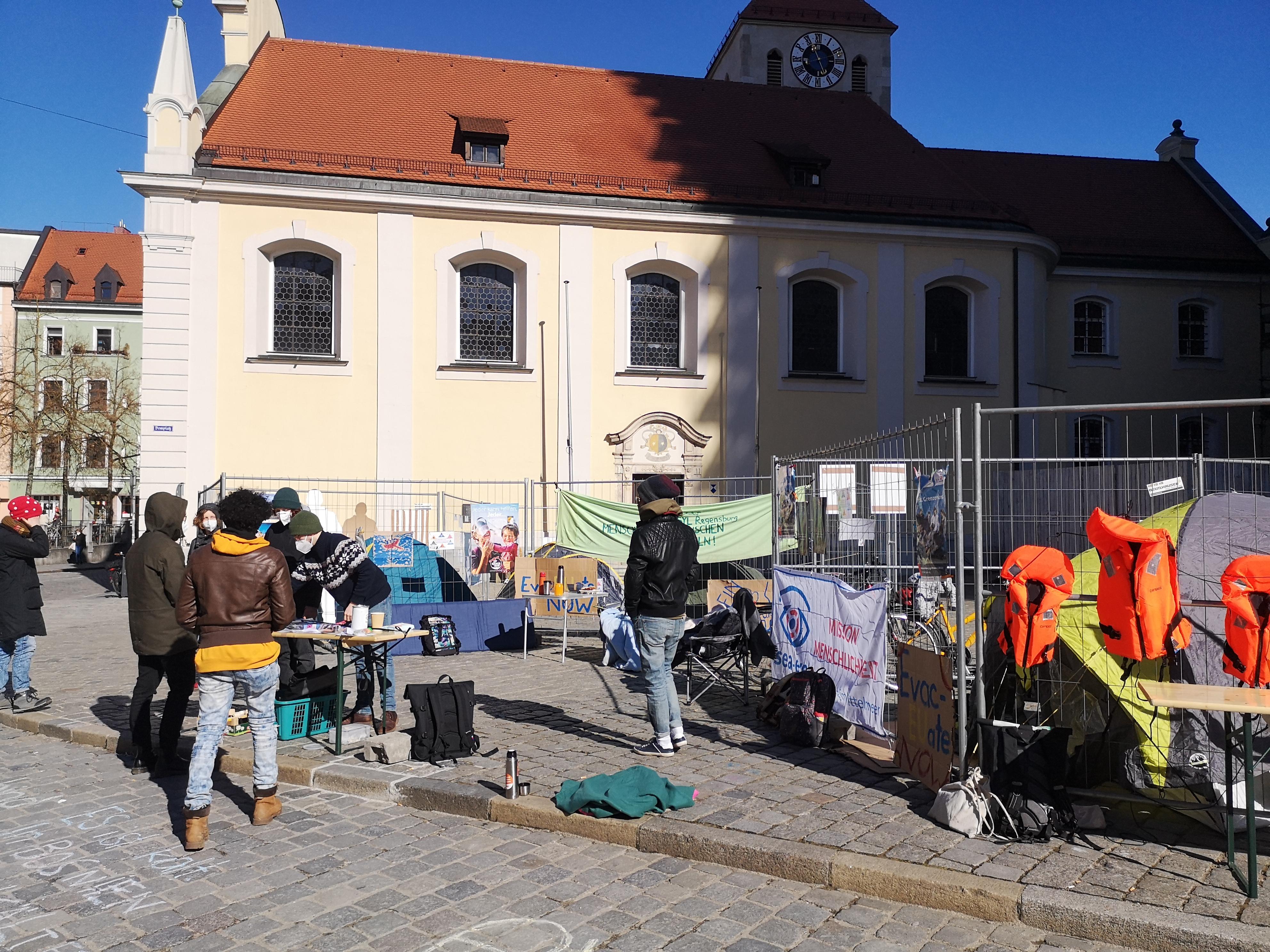 Protestcamp in Regensburg