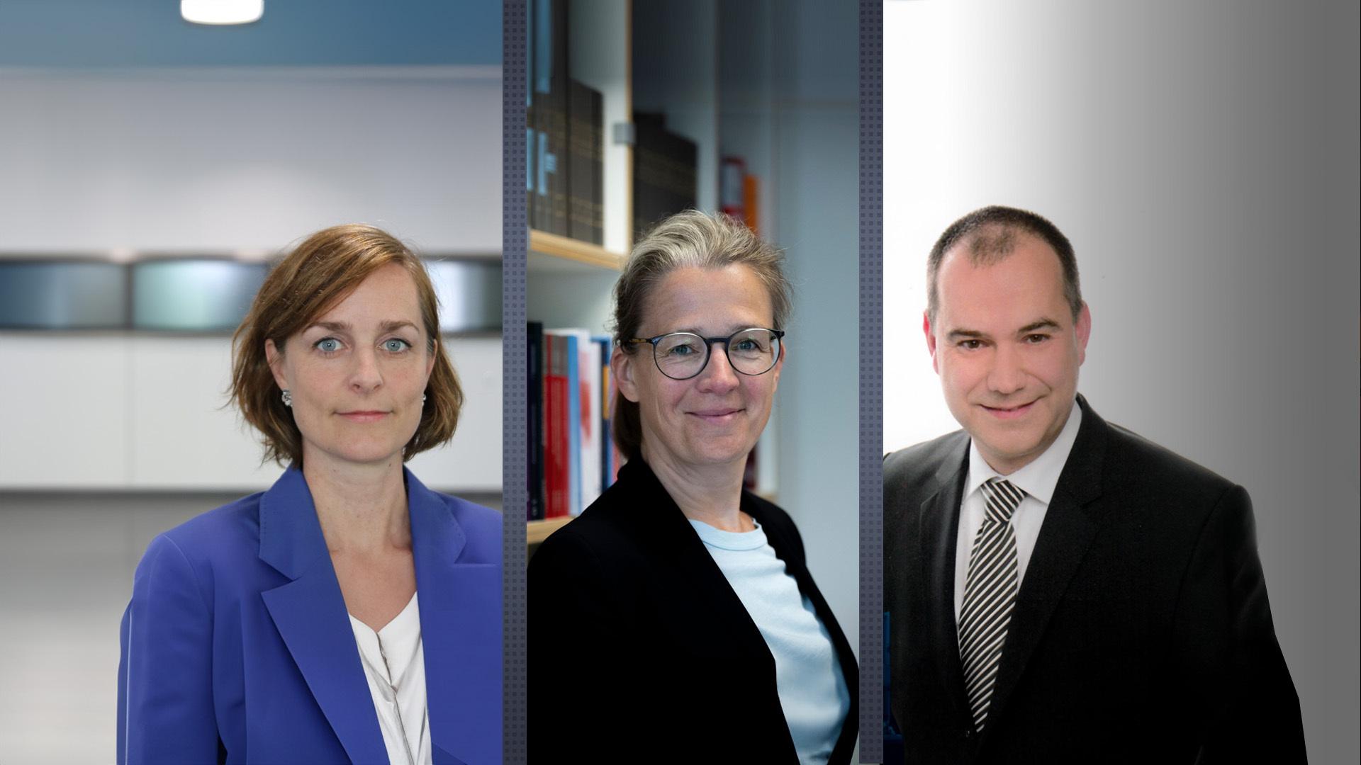 Die drei neuen Verfassungsrichter.