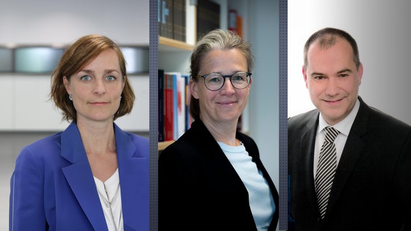 Die drei neuen Verfassungsrichter. | Bild: Bayerischer Rundfunk 2025 Die drei neuen Verfassungsrichter.