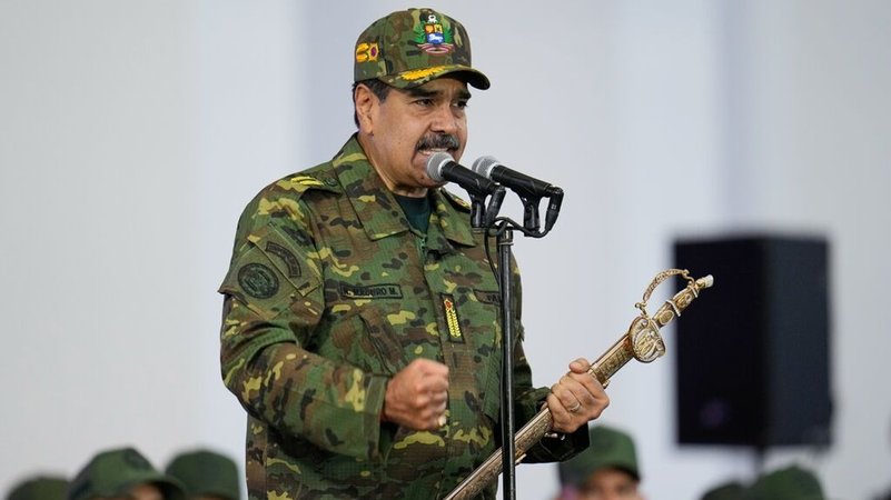 Venezuelas Präsident Nicolás Maduro | Bild: dpa-Bildfunk/Ariana Cubillos Venezuelas Präsident Nicolás Maduro