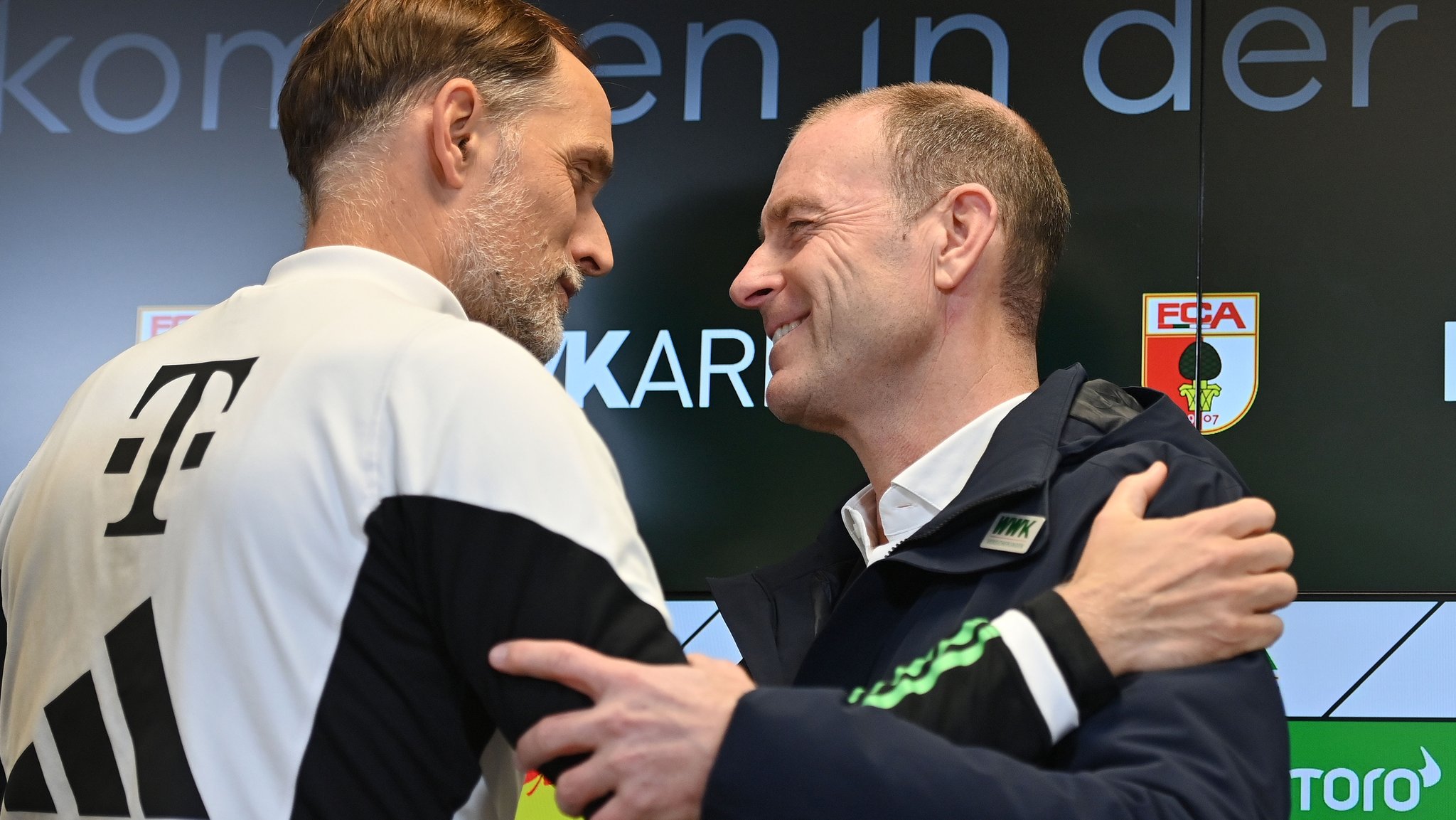 Thomas Tuchel (l.) und Jess Thorup