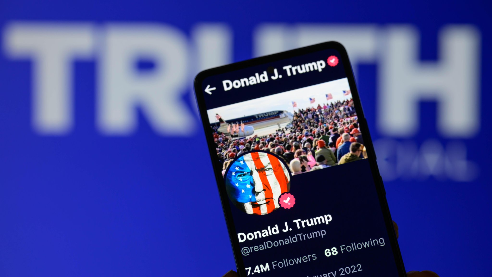 Donald Trumps Account auf seiner Onlineplattform Truth Social. 