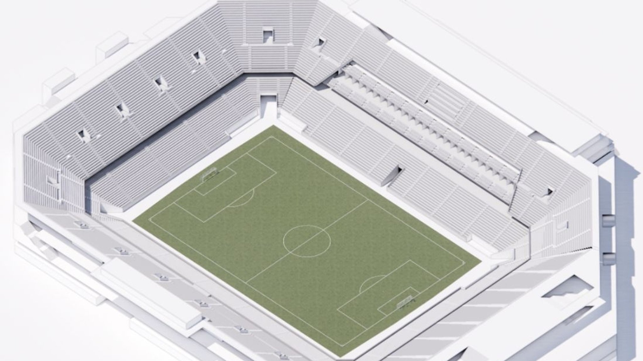Pläne zeigen, wie das Stadion in Nürnberg in sechs Jahren aussehen könnte. | Bild: Stadt Nürnberg Pläne zeigen, wie das Stadion in Nürnberg in sechs Jahren aussehen könnte.