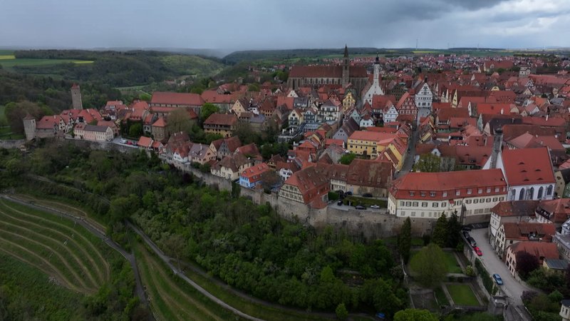 Luftbild Rothenburg ob der Tauber
