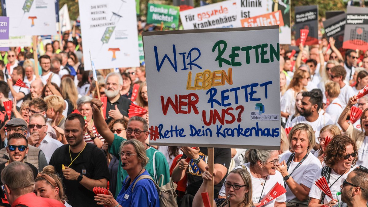 Fast alle bayerischen Kliniken beteiligen sich an Protesttag