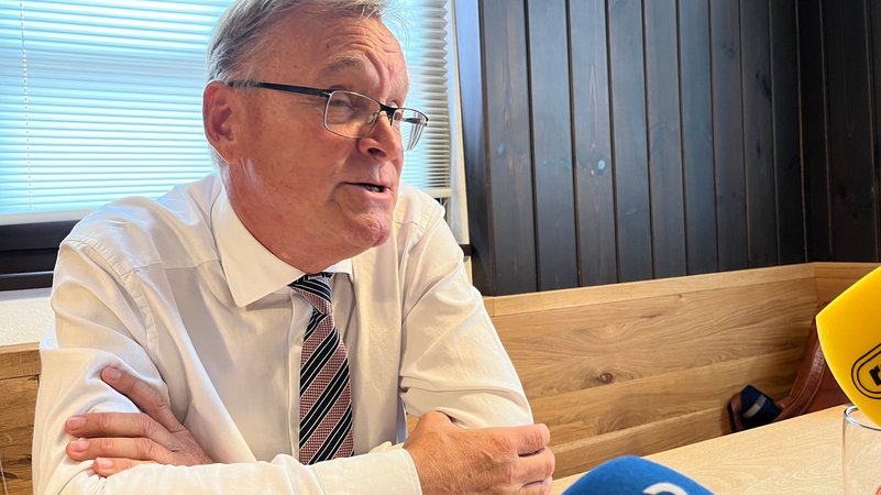 Pressekonferenz mit Bambergs Oberbürgermeister Andreas Starke (SPD) | Bild: BR/Claudia Grimmer Pressekonferenz mit Bambergs Oberbürgermeister Andreas Starke (SPD)