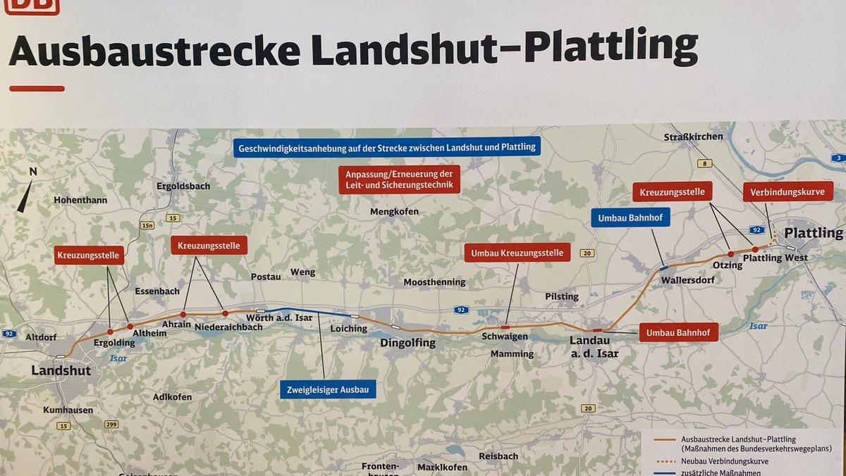 Bahn-Ausbaupläne: Mehr und schnellere Züge für Niederbayern