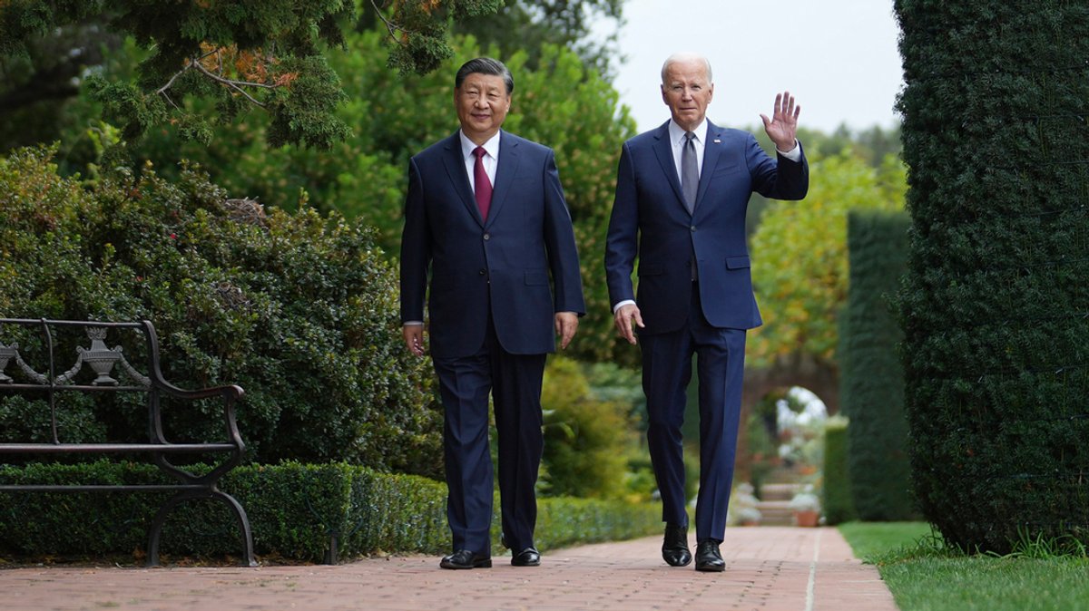 Xi und Biden bei einem Treffen in den USA