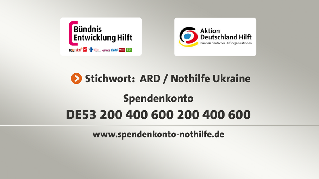 Spendenkonto ARD/Nothilfe Ukraine