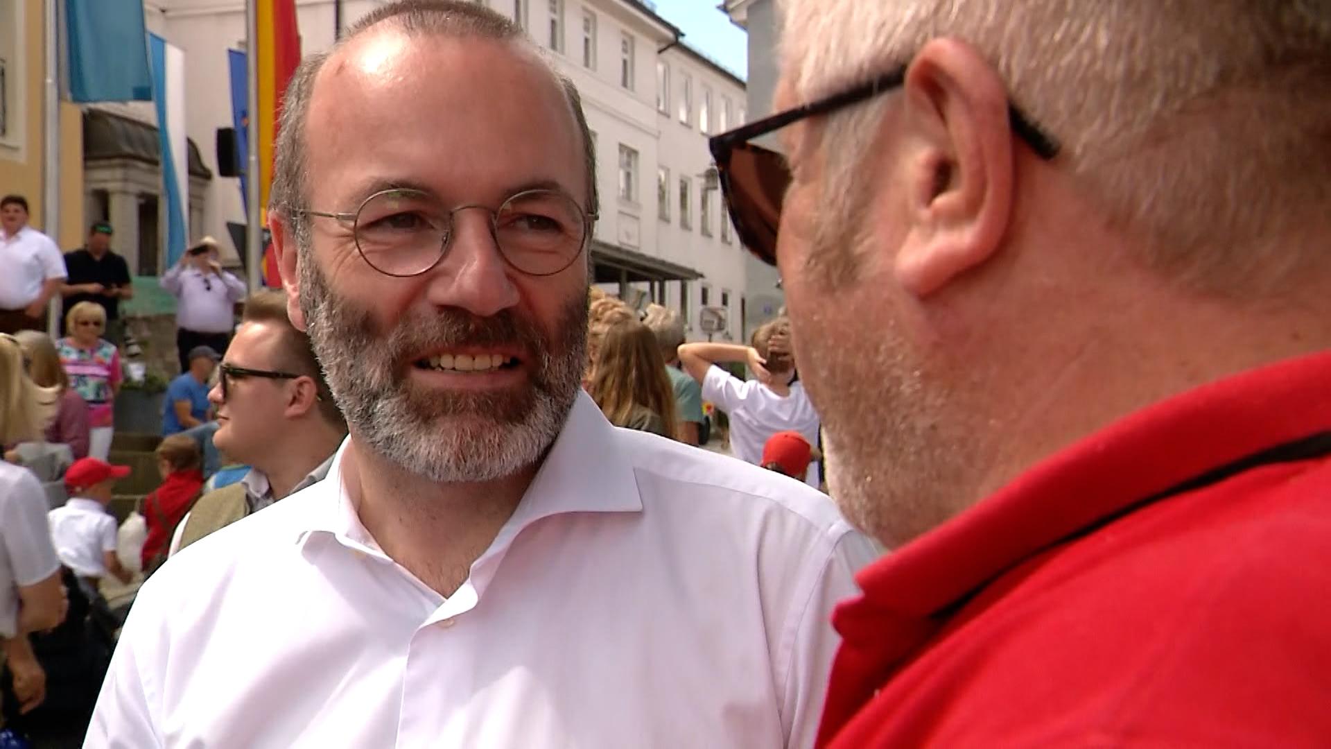 Manfred Weber, Spitzenkandidat der CSU beim Wahlkampf zur Europawahl